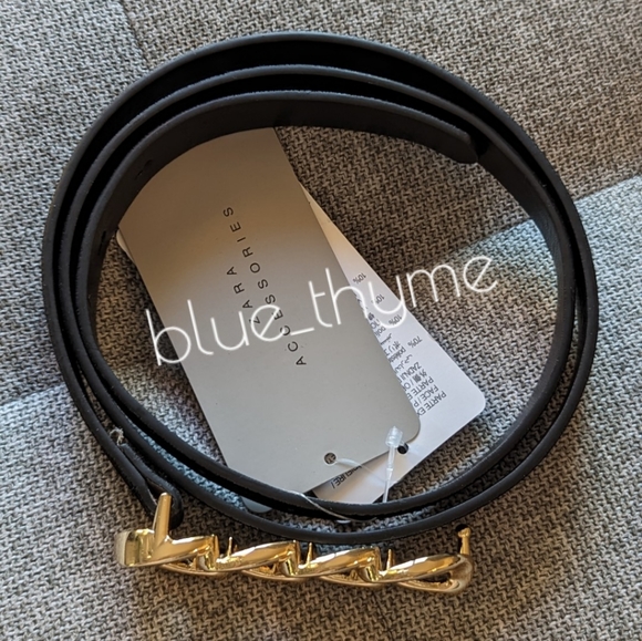 Zara VELVET Chain Link Belt - Picture 6 of 7